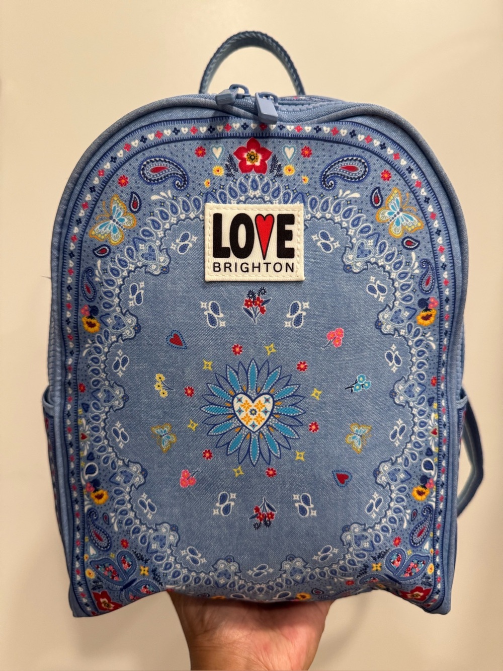 Brighton Bandana blue LOVE backpack